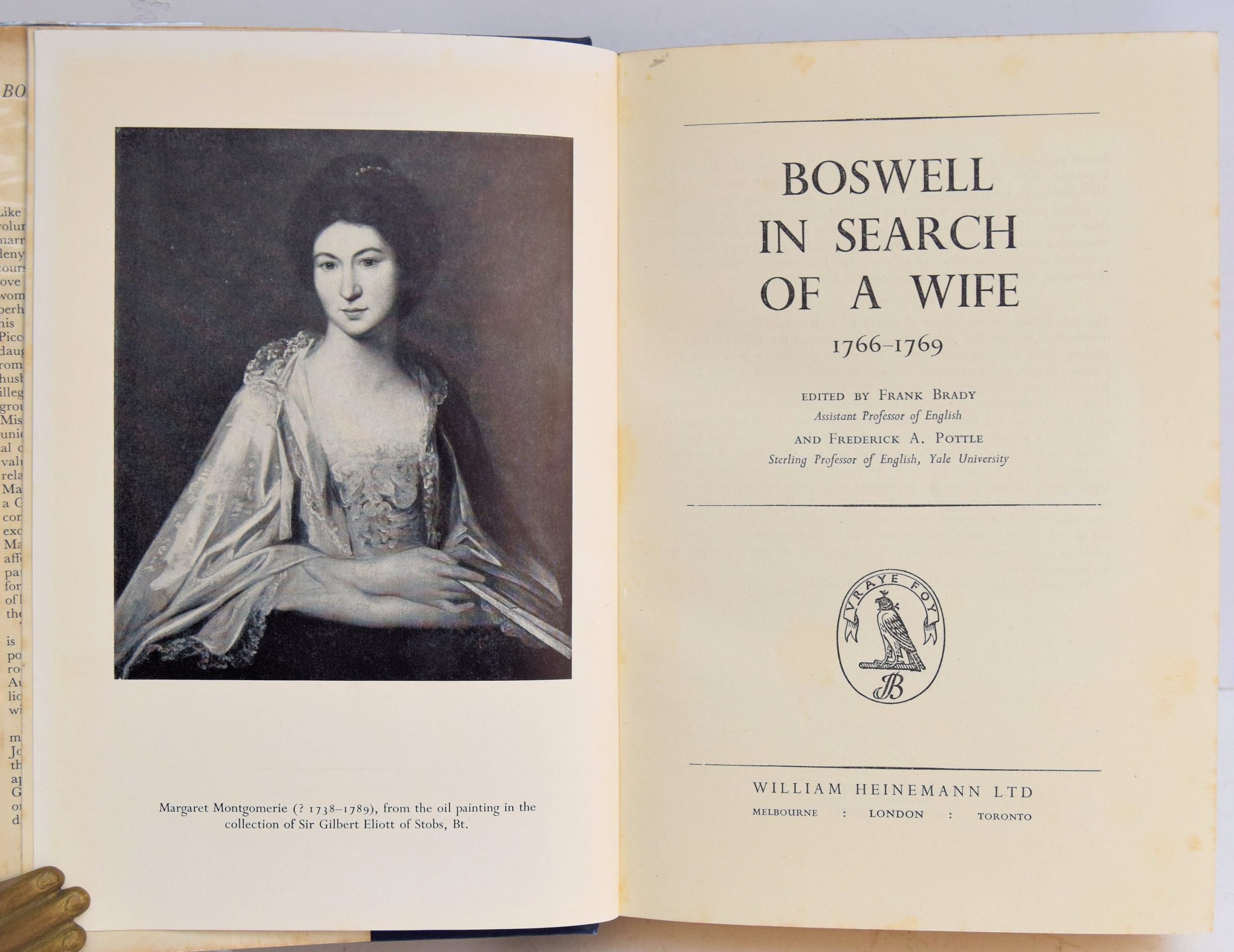 BOSWELL IN SEARCH OF A WIFE 1766-1769 - Image 2