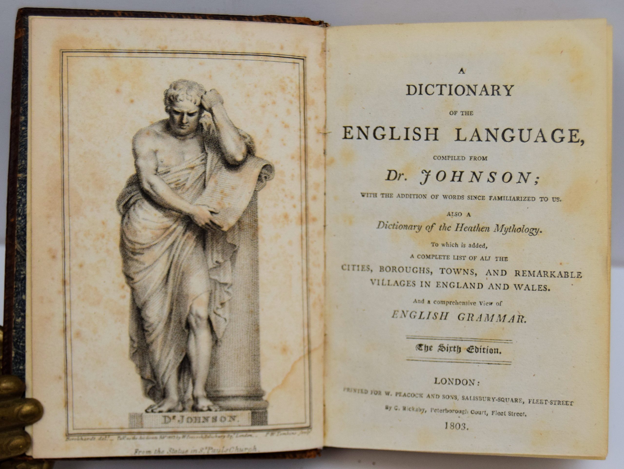 A DICTIONARY OF THE ENGLISH LANGUAGE, COMPILED FROM DR. JOHNSON: WITH THE ADDITION OF WORDS SINCE FAMILIARIZED TO US.. - Image 2