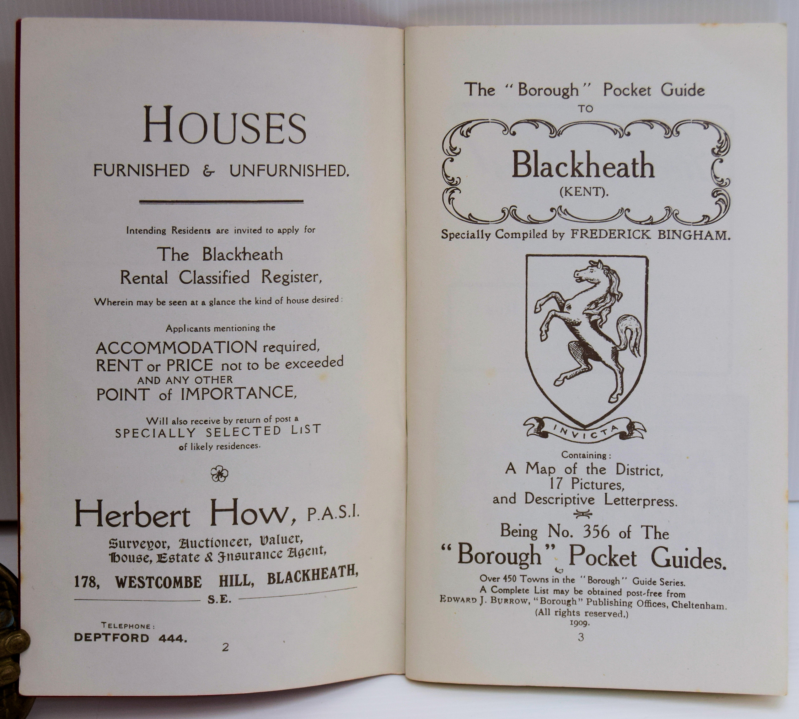 THE' BOROUGH' POCKET GUIDE TO BLACKHEATH (KENT). - Image 2