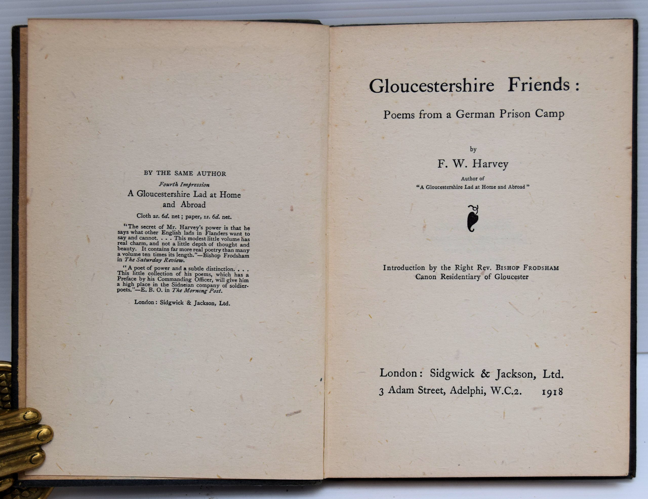 GLOUCESTERSHIRE FRIENDS: POEMS FROM A GERMAN PRISON CAMP. - Image 2