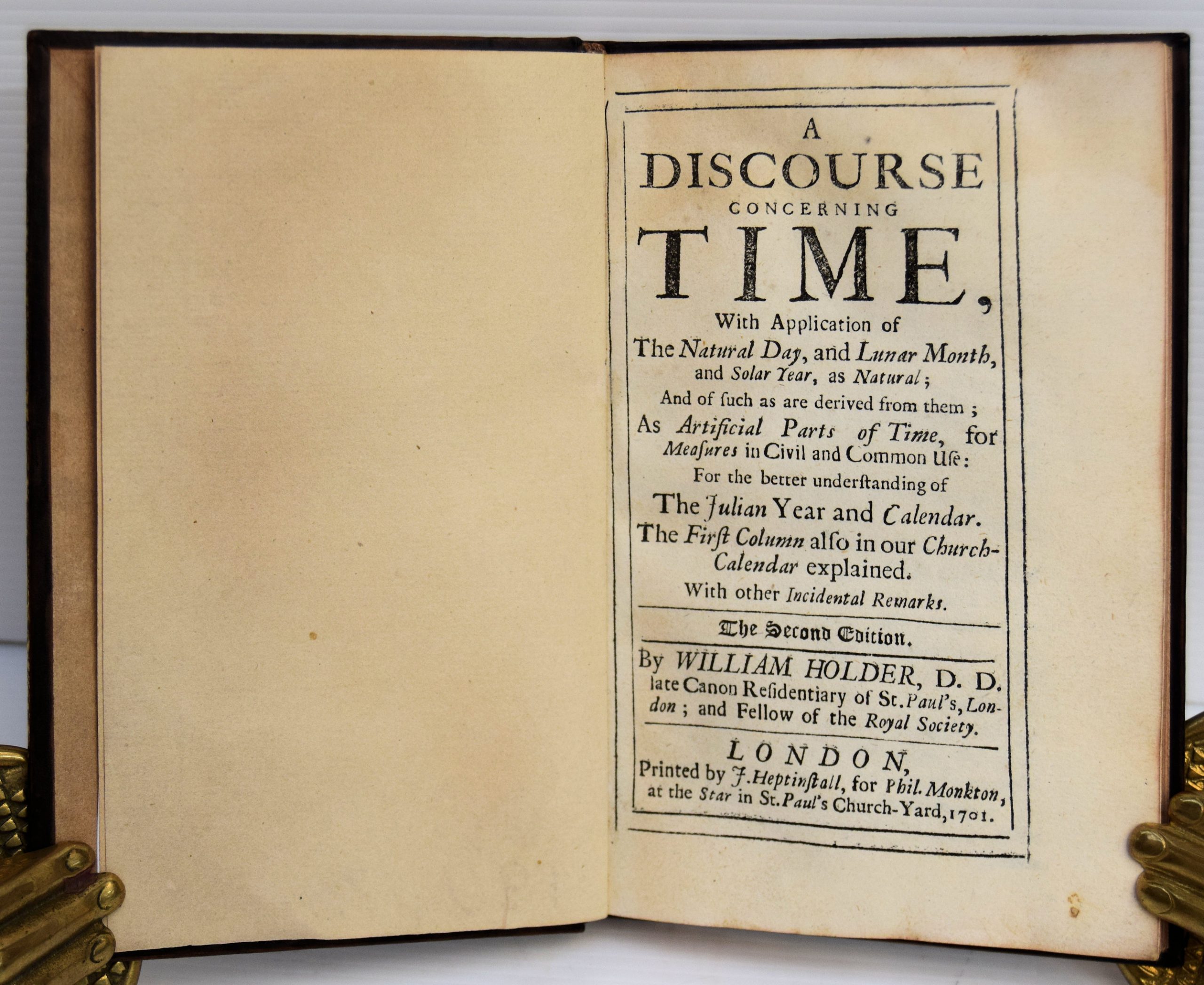 A Discourse Concerning Time, with the application of the natural day, and lunar month, and solar year, as natural, - Image 2