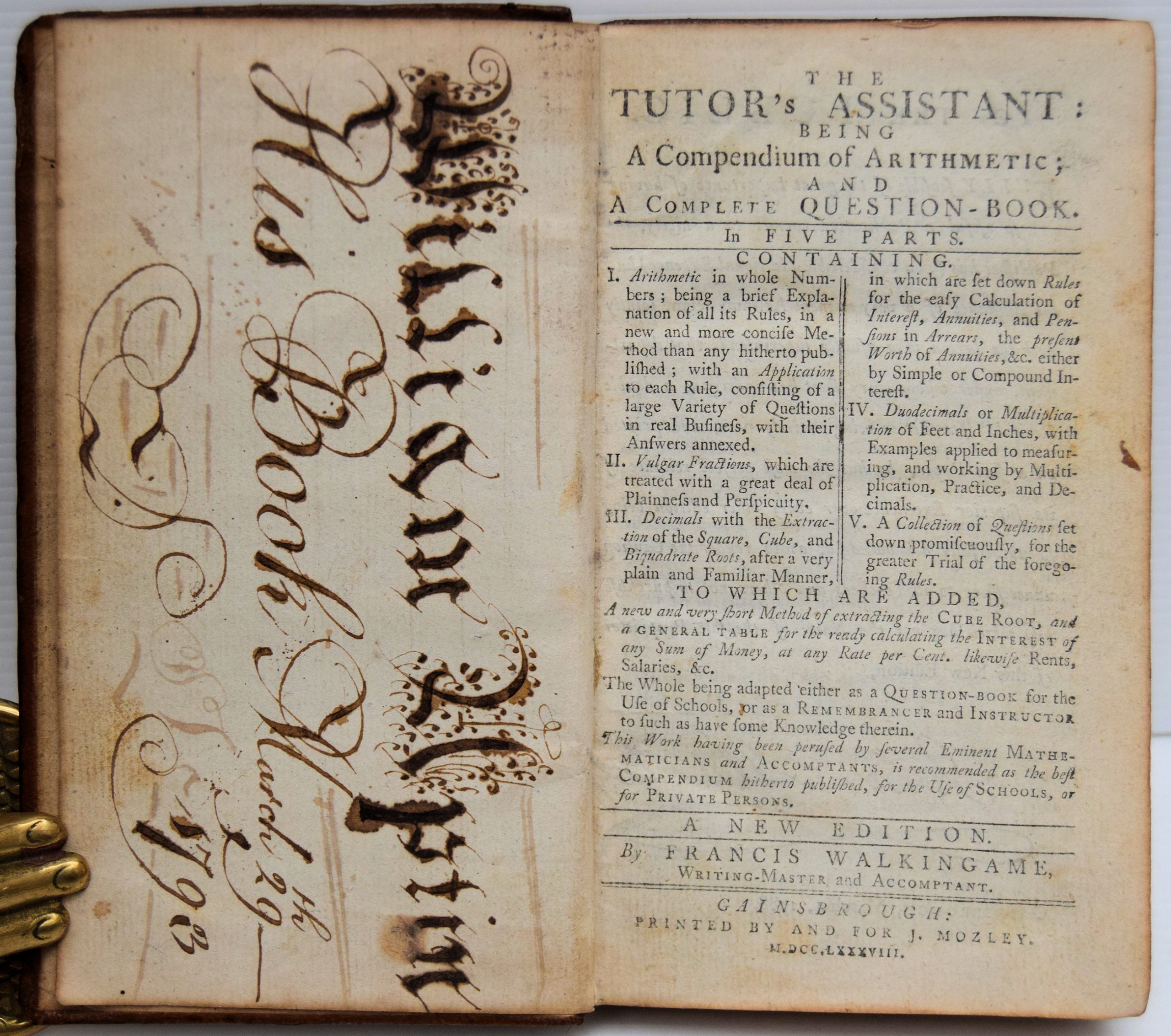 THE TUTOR'S ASSISTANT; BEING A COMPLETE COMPENDIUM OF ARITHMETIC, AND A COMPLETE QUESTION-BOOK, - Image 2