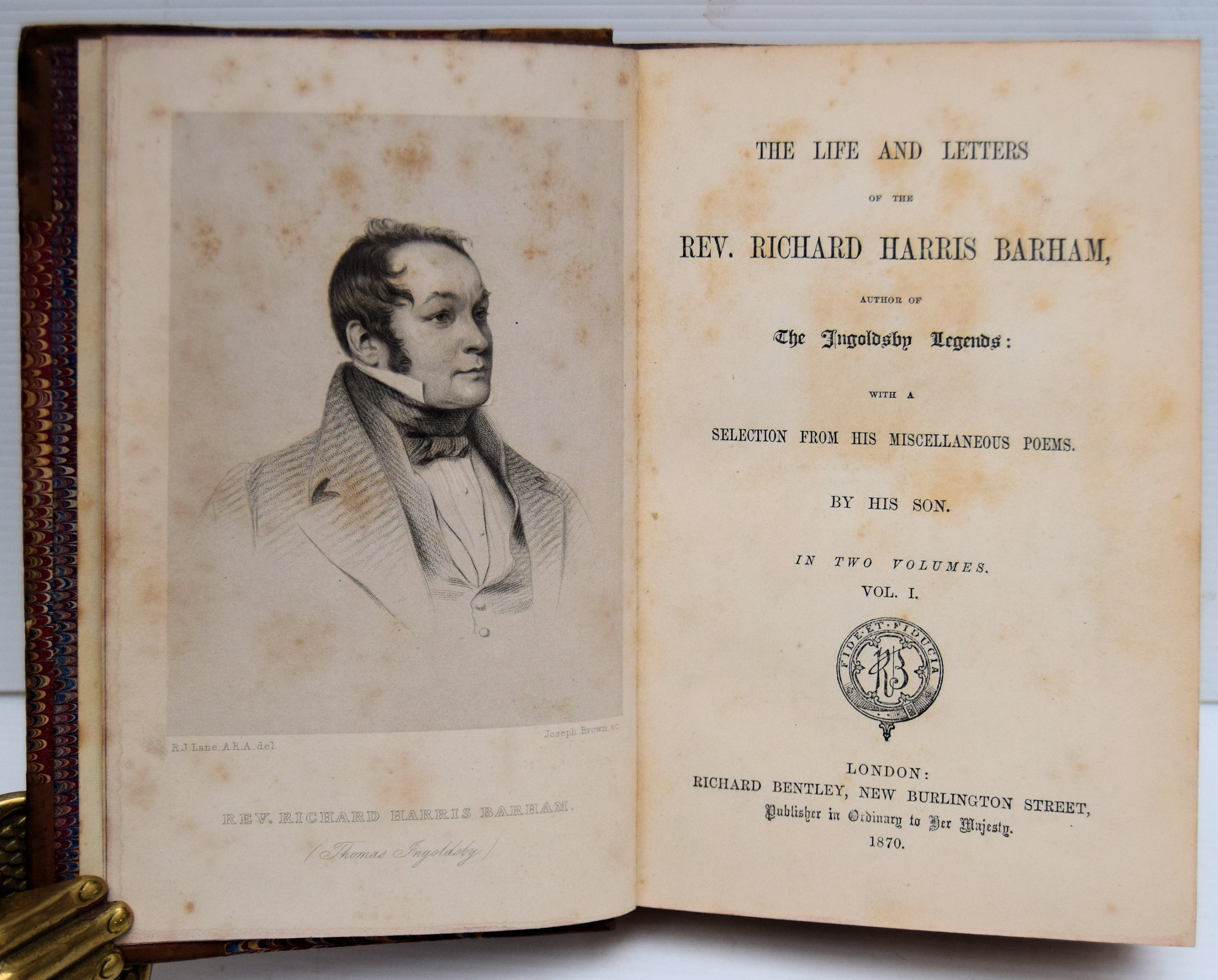 THE LIFE AND LETTERS OF THE REV. RICHARD HARRIS BARHAM. - Image 2