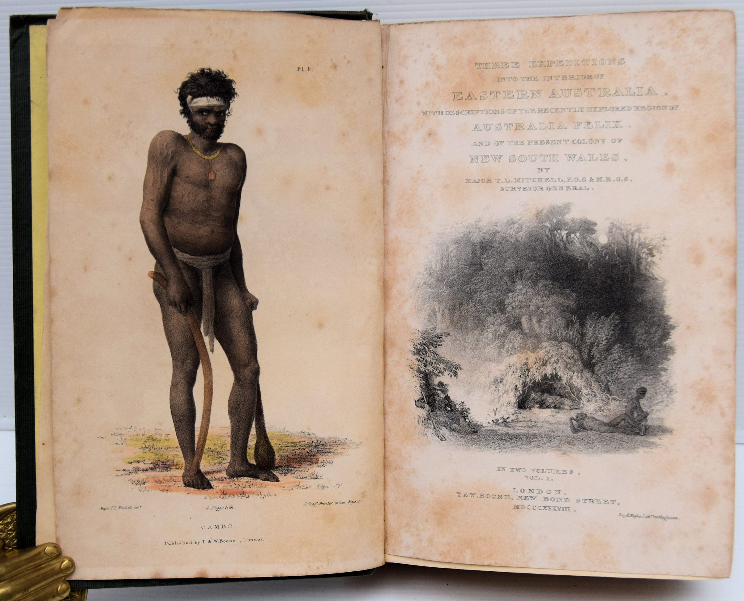 THREE EXPEDITIONS INTO THE INTERIOR OF EASTERN AUSTRALIA, WITH DESCRIPTIONS OF THE RECENTLY EXPLORED REGION OF AUSTRALIA FELIX, AND OF THE PRESENT COLONY OF NEW SOUTH WALES. - Image 2