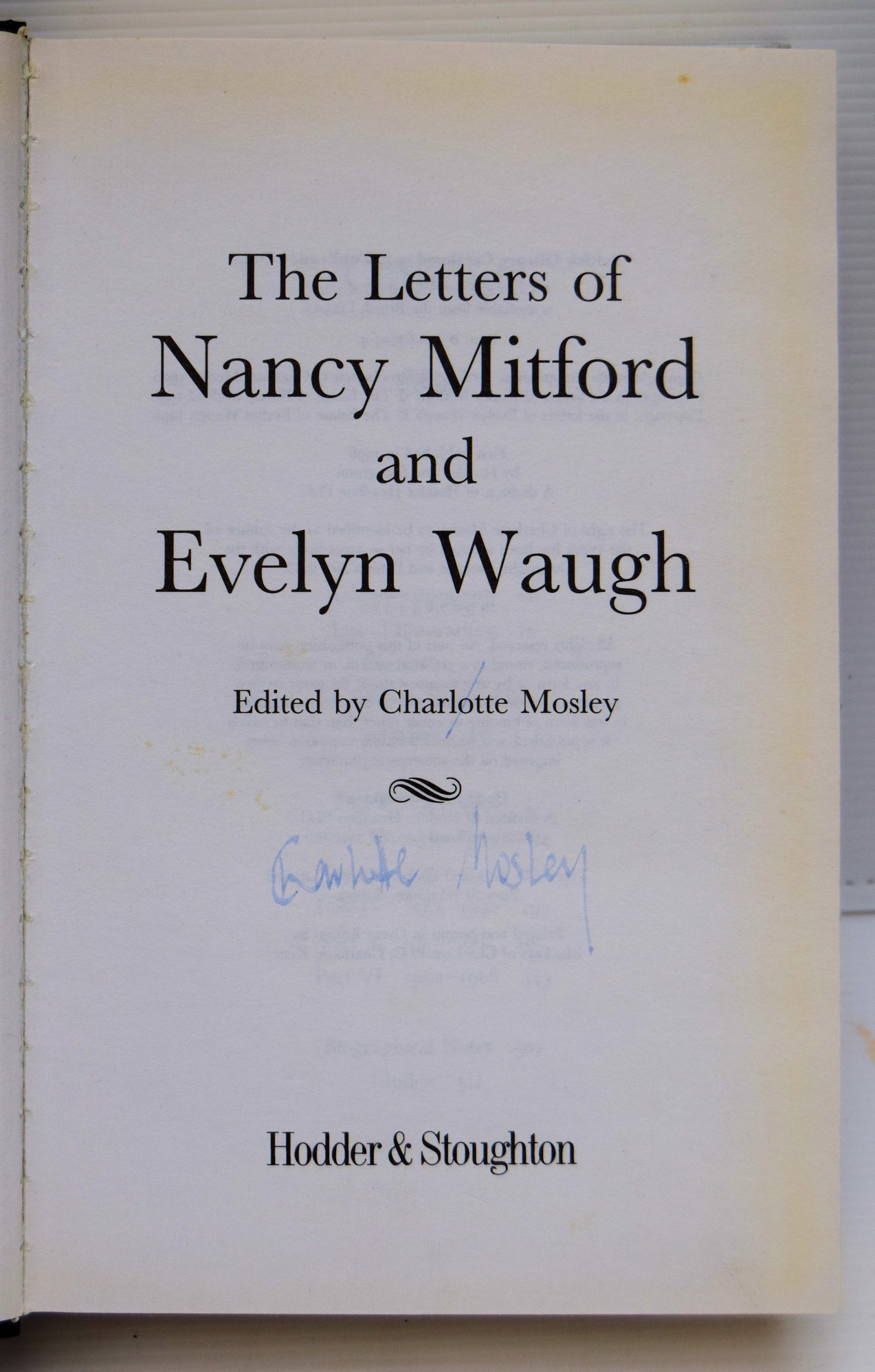 THE LETTERS OF NANCY MITFORD AND EVELYN WAUGH. - Image 2