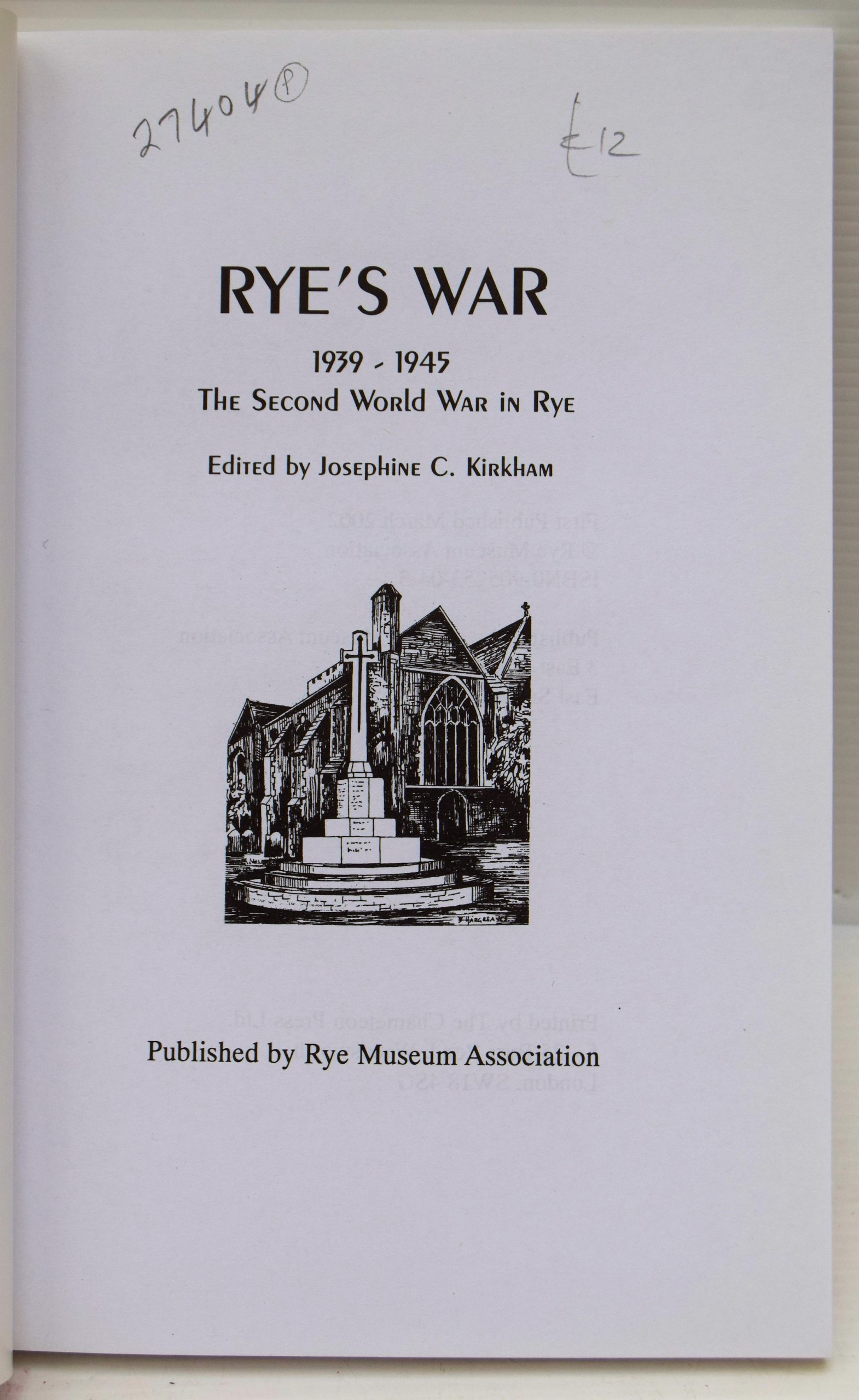 RYE'S WAR 1939-1945. - Image 2