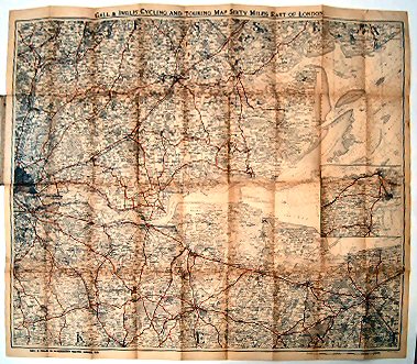 GALL & INGLIS' CYCLING AND TOURING MAP SIXTY MILES EAST OF LONDON.. - Image 2