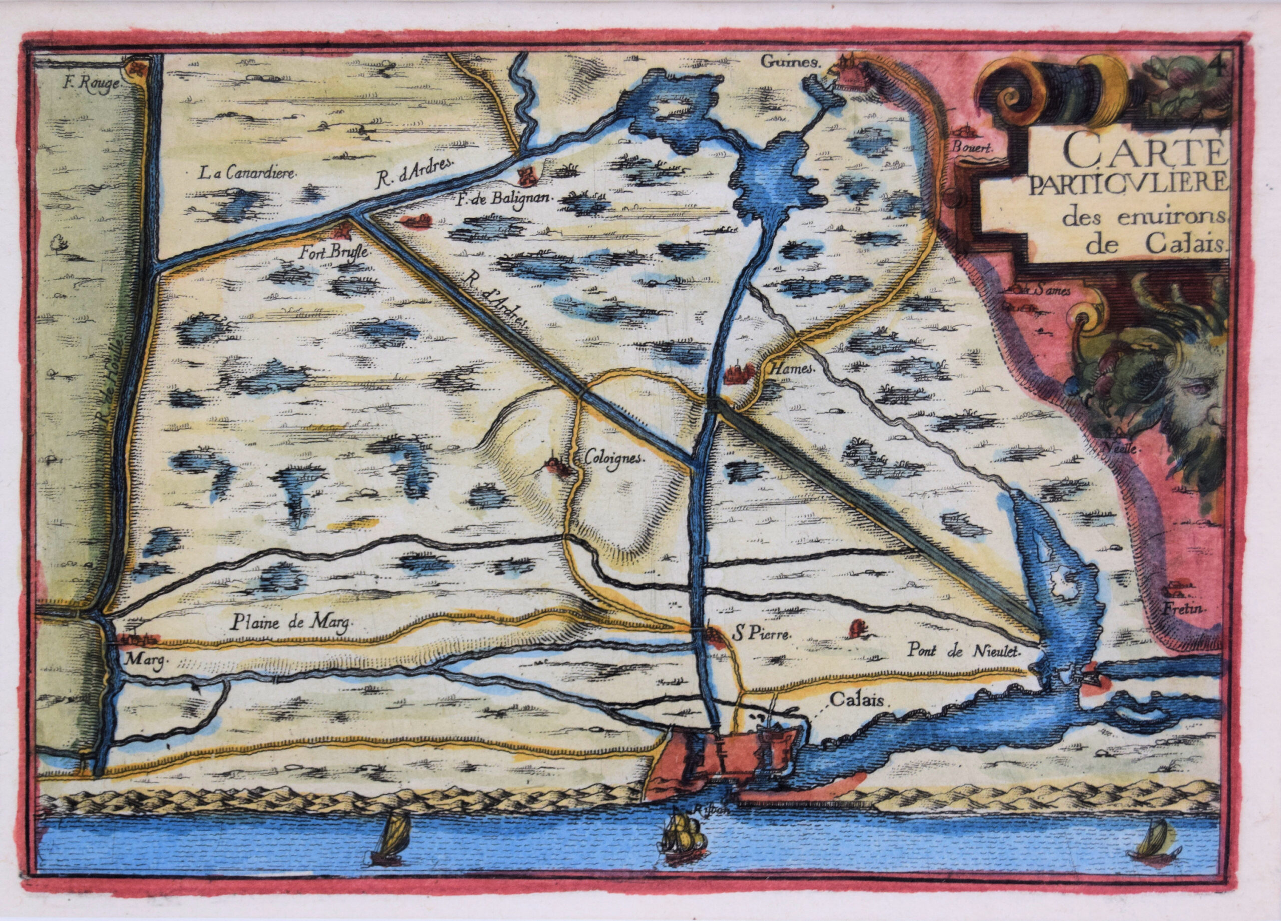 CALAIS. FRANCE. From : Les Plans Et Profils De Toutes Les Principales Villes Et Lieux Considerables de France.