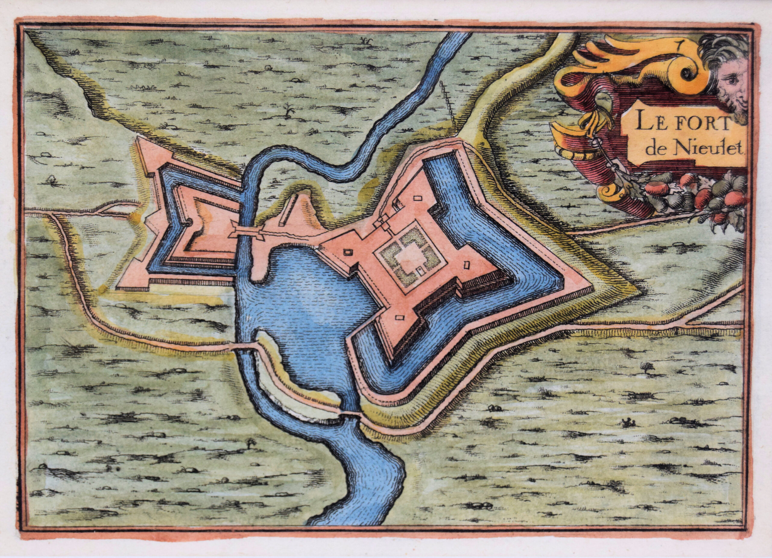 LE FORT DE NIEULET. FRANCE. From : Les Plans Et Profils De Toutes Les Principales Villes Et Lieux Considerables de France.