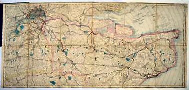 REDUCED ORDNANCE SURVEY AROUND MAIDSTONE.