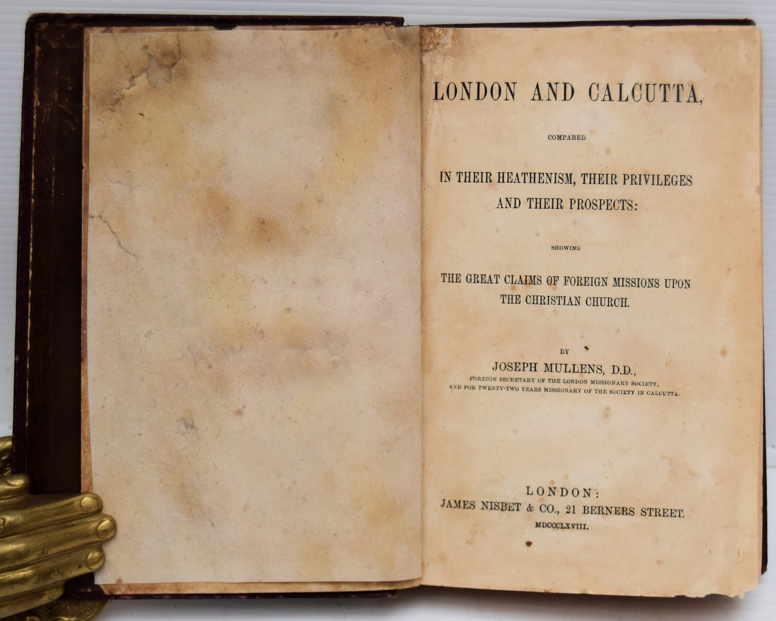 LONDON AND CALCUTTA, COMPARED IN THEIR HEATHENISM. THEIR PRIVILEGES AND THEIR PROSPECTS: - Image 2