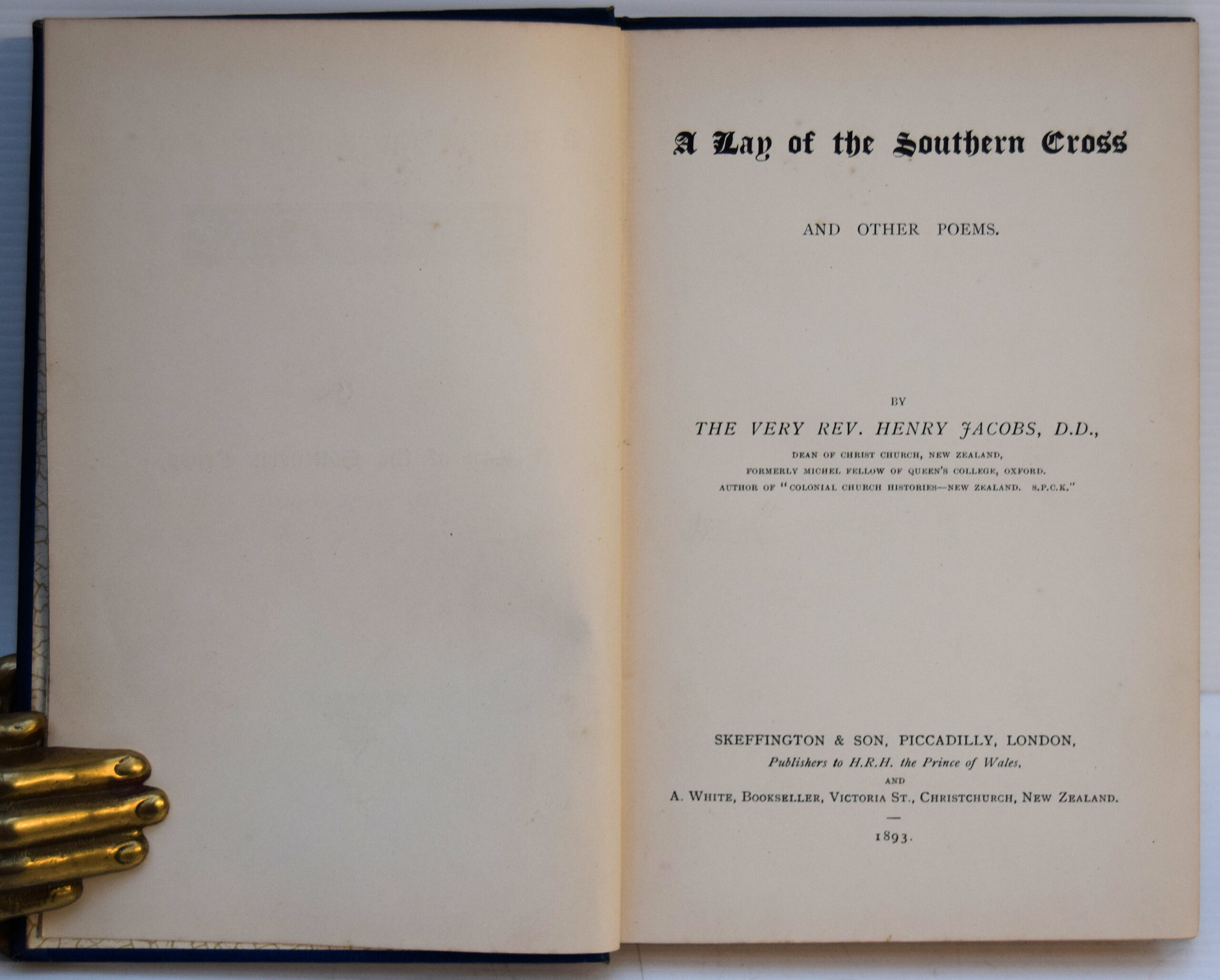 A LAY OF THE SOUTHERN CROSS AND OTHER POEMS. - Image 2
