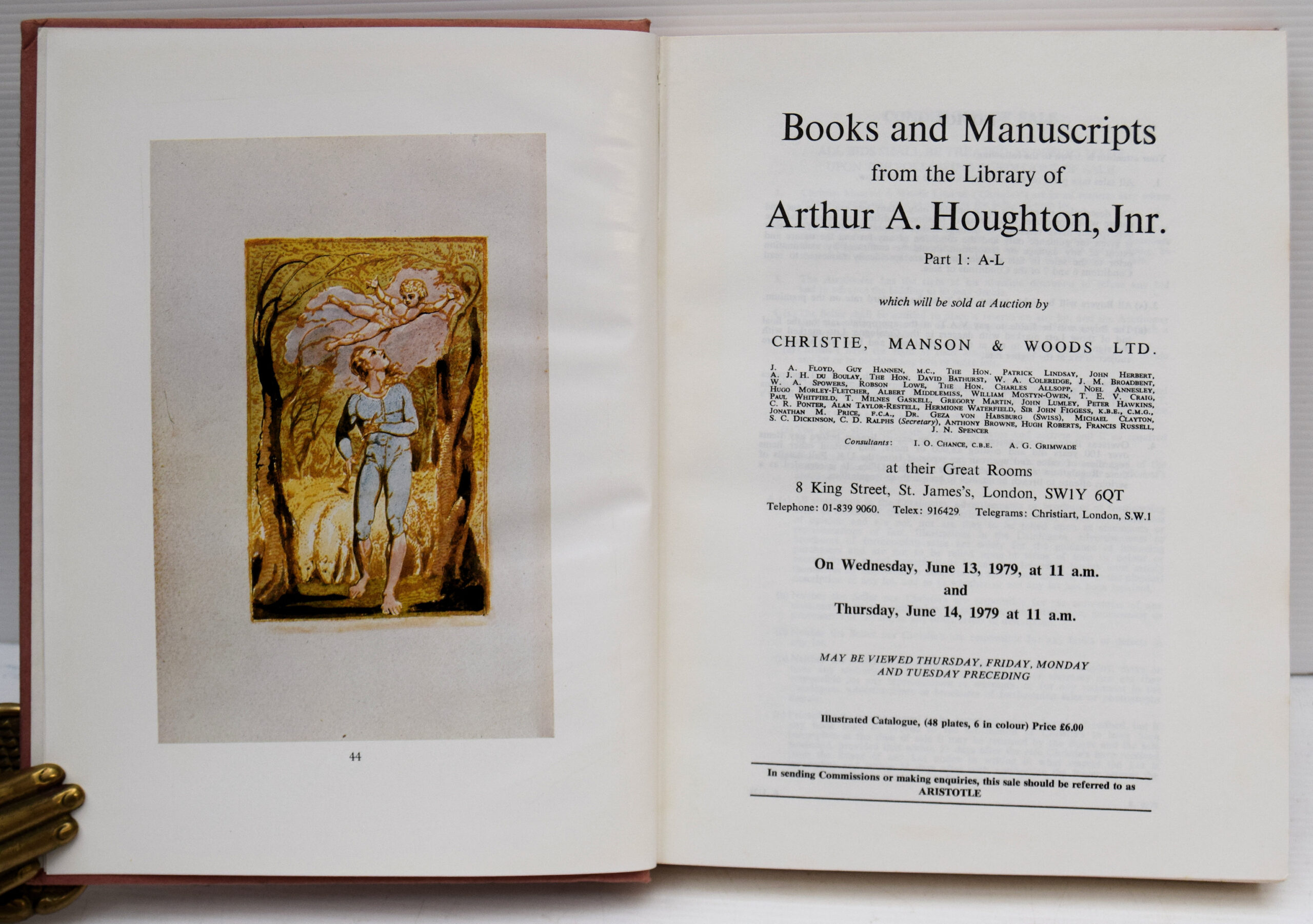 BOOKS AND MANUSCRIPTS FROM THE LIBRARY OF ARTHUR A. HOUGHTON. JNR.. - Image 3