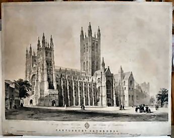 SOUTH WEST VIEW OF CANTERBURY CATHEDRAL..
