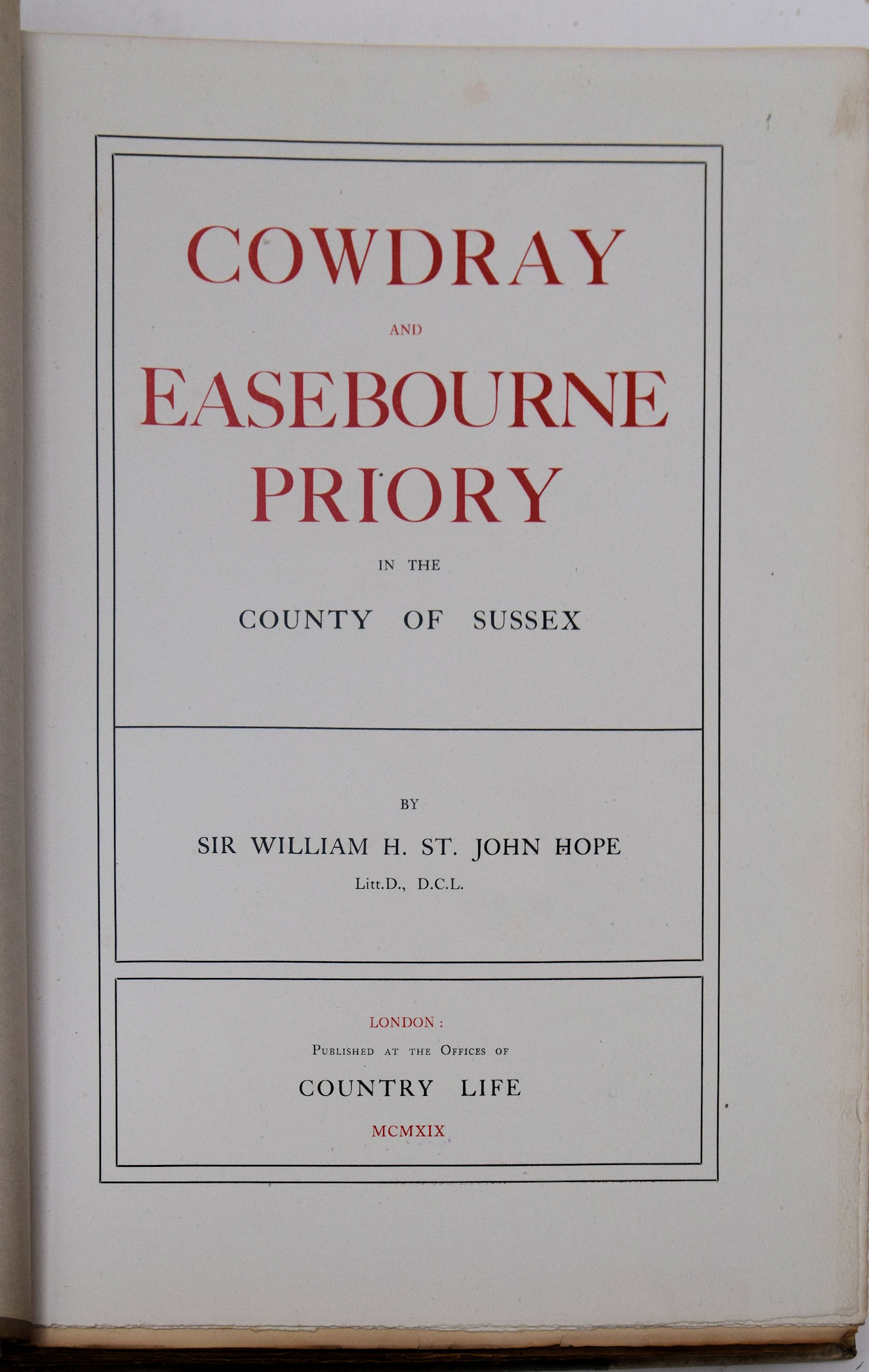COWDRAY AND EASEBOURNE PRIORY IN THE COUNTY OF SUSSEX.. - Image 2