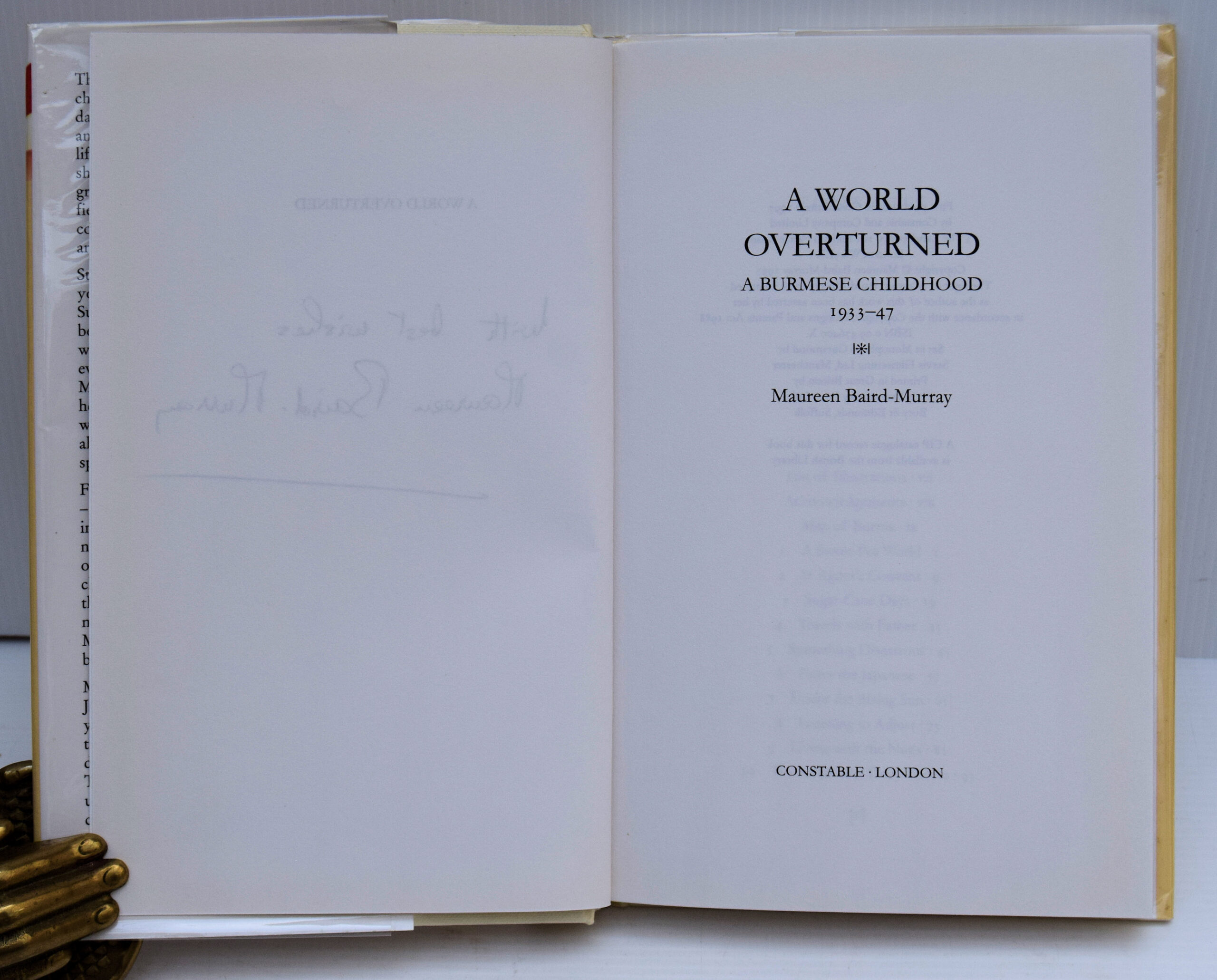 A WORLD OVERTURNED A BURMESE CHILDHOOD 1933-47. - Image 2