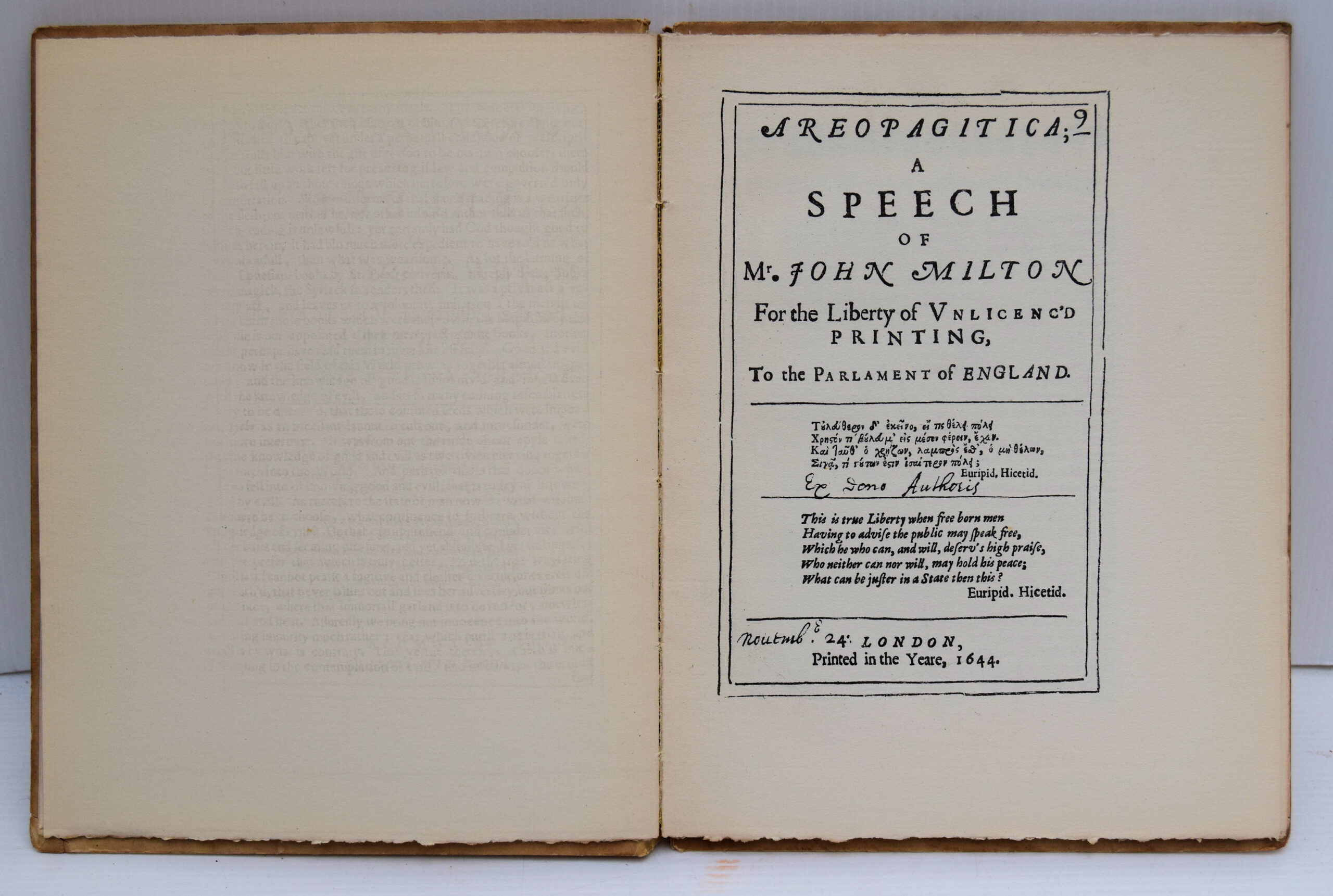 JOHN MILTON AREOPAGITICA. - Image 2