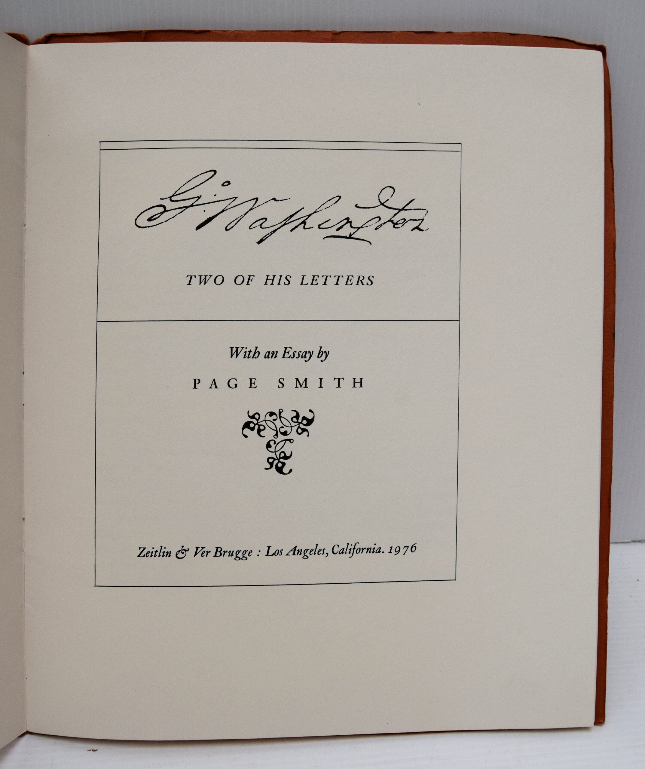 Go. WASHINGTON TWO OF HIS LETTERS. - Image 2
