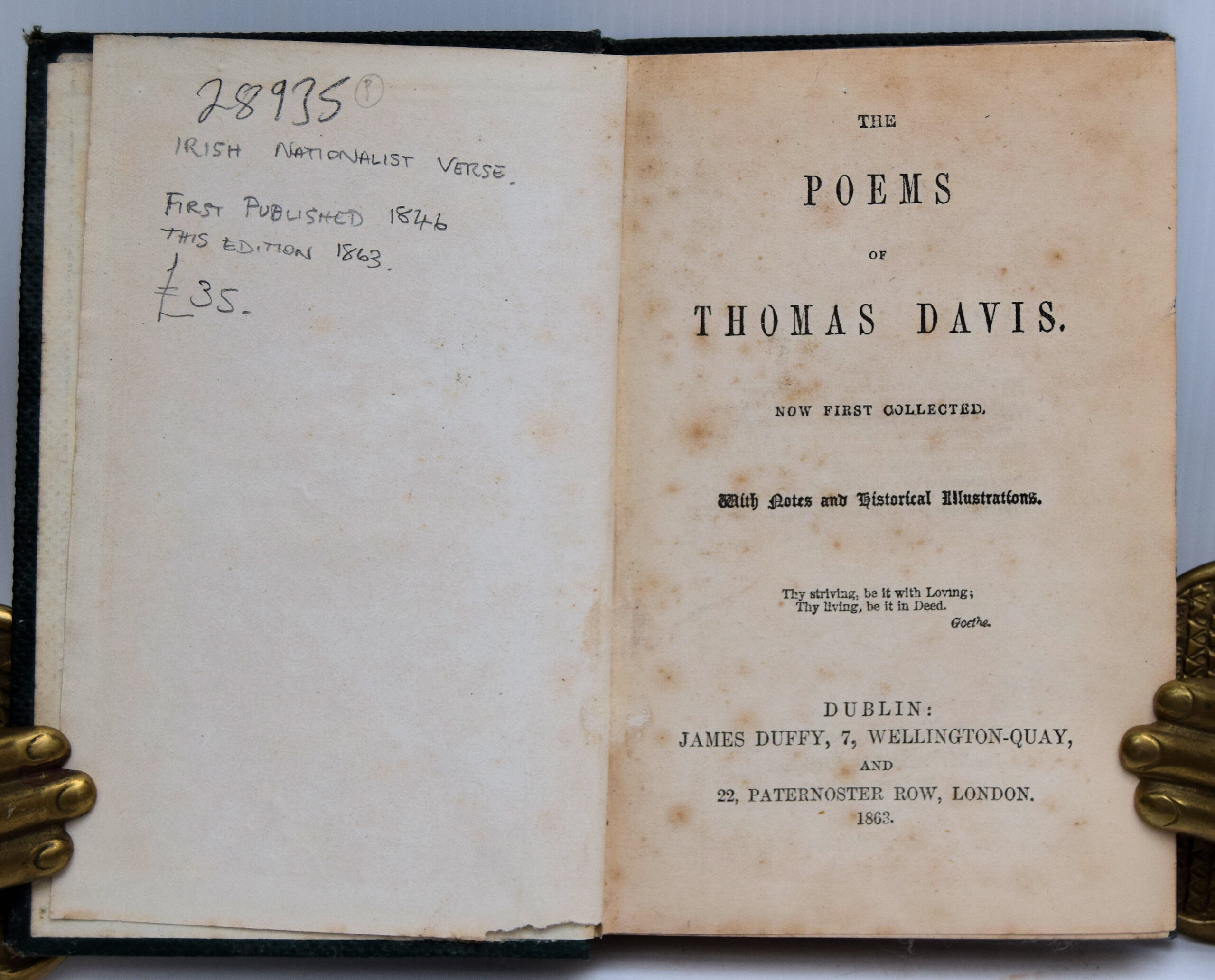 THE POEMS OF THOMAS DAVIS. - Image 2