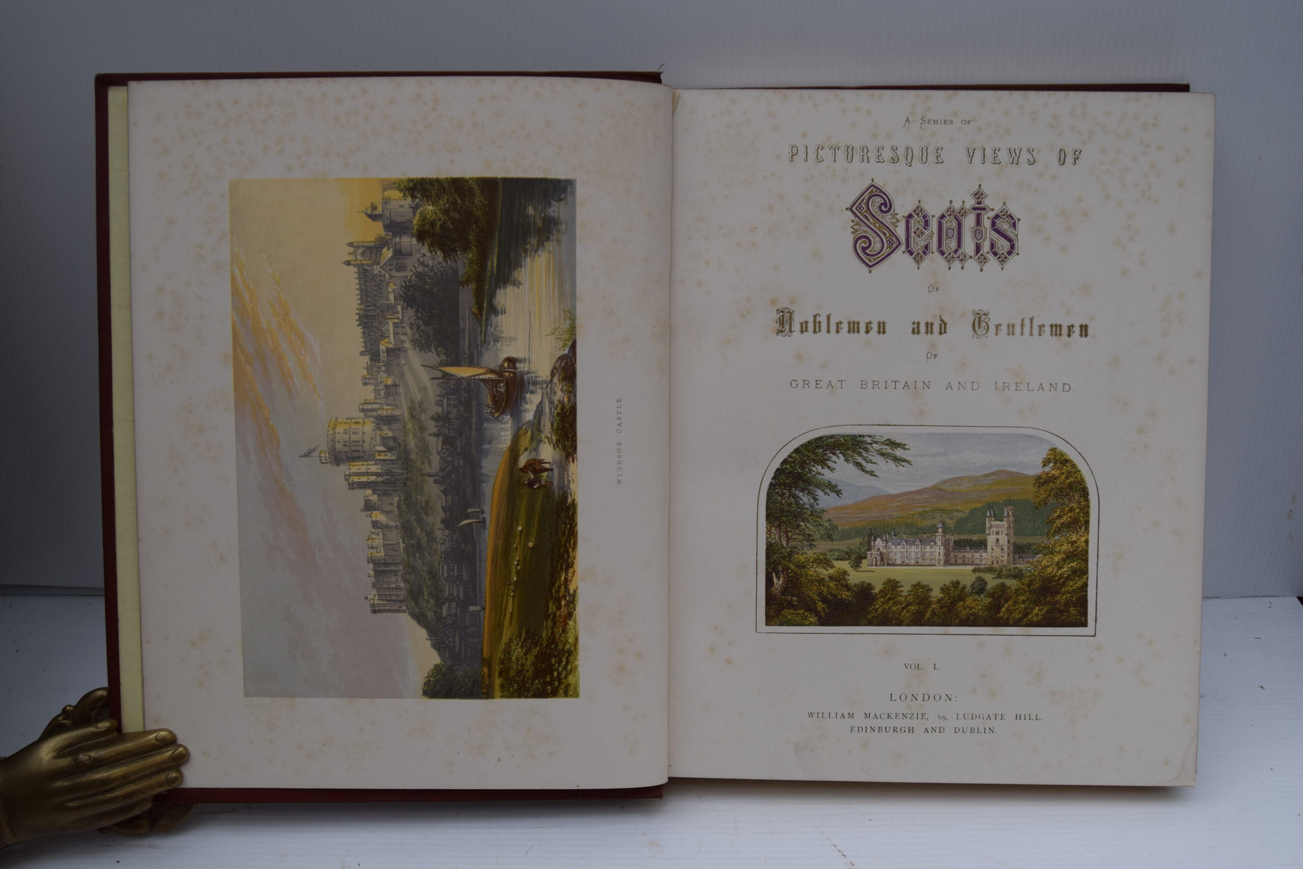 A SERIES OF PICTURESQUE VIEWS OF SEATS OF THE NOBLEMEN AND GENTLEMEN OF GREAT BRITAIN AND IRELAND.. - Image 2