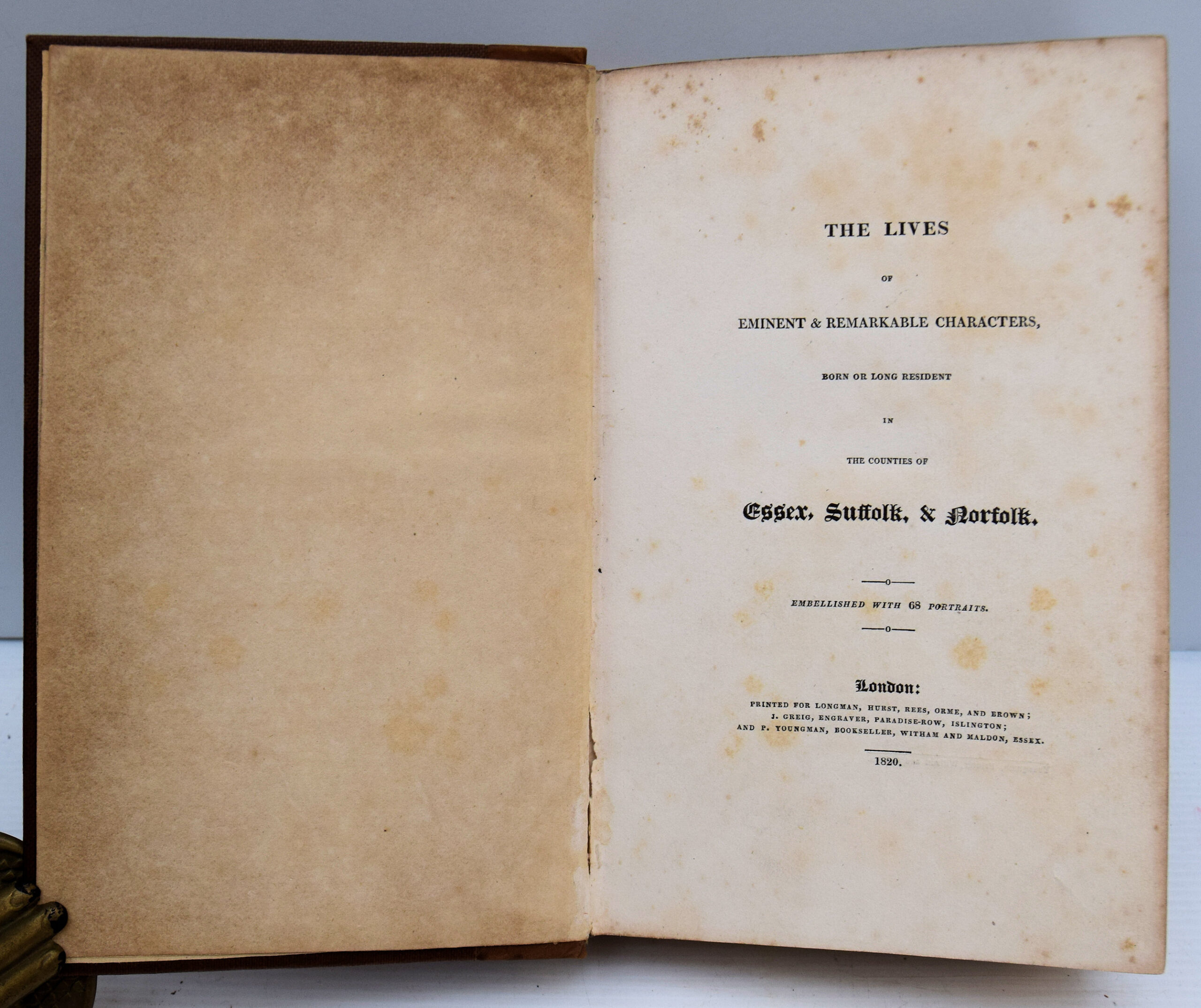 THE LIVES OF EMINENT AND REMARKABLE CHARACTERS, BORN OR LONG RESIDENT IN THE COUNTIES OF ESSEX, SUFFOLK, AND NORFOLK. - Image 2