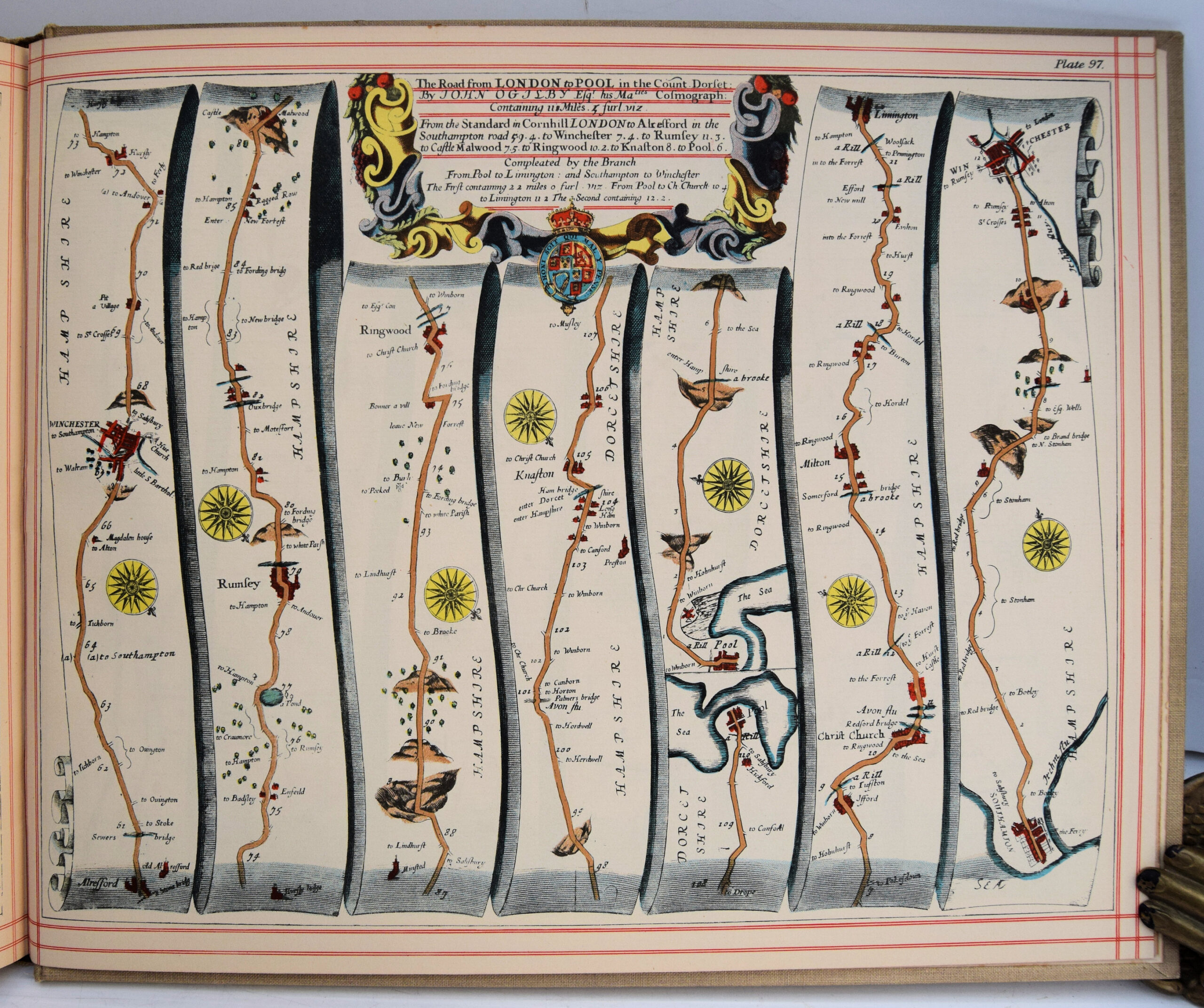 BRITANNIA, VOLUME THE FIRST: OR, AN ILLUSTRATION OF THE KINGDOM OF ENGLAND AND DOMINION OF WALES: BY A GEOGRAPHICAL AND HISTORICAL DESCRIPTION OF THE PRINCIPAL ROADS THEREOF. - Image 4